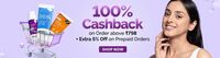 Get 100% cashback on Order above Rs.798