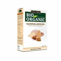 Indus Valley Bio Organic Sandalwood Face Pack Powder Lightens Suntan, Dark Spots & Pigmentation Prevents Acne Breakouts Enriched with Chandan Powder for Glowing Skin & Tan Removal (30g)