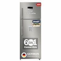 BOSCH Max Convert 368L, 3-Star, Inverter Frost Free Double Door Refrigerator With Water Dispenser (CTC39S03DI, 6-in-1 Convertible, VitaFresh Technology, 2 Cooling System, Shiny Silver)
