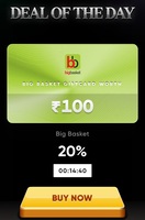 Bigbasket Gift Card Voucher at 20% Discount on Cred (Offer is back 12th December)