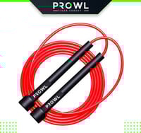 PROWL by Tiger Shroff Trainer Skipping Rope 100 Freestyle Skipping Rope (Red, Length: 290 cm)