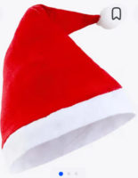 eCraftIndia - Red & White Santa Cap  (location specific 400075)