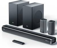Mivi Fort H880 Soundbar, Dual Subwoofers, Dolby Audio, 880 Watts, 5.2 Channel 880 W Bluetooth Soundbar  (Black, 5.1 Channel)