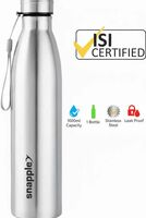 Snapple Pack of 1 TAG Stainless Steel Water Bottle Single Wall ISI Certified 1000 ml Bottle Steel