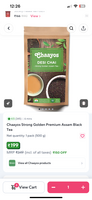 Chaayos Black tea - Zepto - Location Specific - 500GM @ 199