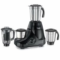 Prestige Iris Pro 750 Watts Mixer Grinder with 4 Jars (3 Stainless Steel Jars + 1 Juicer Jar)|4 Super-Efficient Stainless Blades |Jar Storage Space Sturdy Handles |2 Years Warranty |Black