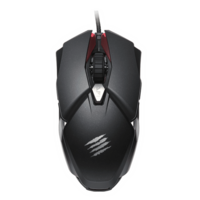 MAD CATZ B.A.T. 6+ Wired Optical Gaming Mouse with Customizable Buttons (16000 DPI Adjustable, Ambidextrous Design, Black)