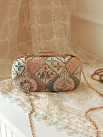  THE TAN CLAN Mughal Embroidered Box Clutch - Clutches