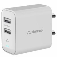 Stuffcool HKFLOW12M 2.4 Amp USB Charger with Micro USB Cable