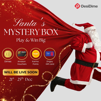 Santa's Mystery Box : Play to win Amazon Vouchers, Zingoy gift cards, Dimes & Karma points!