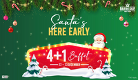 Santa Arrives Early! Feast with Our 4+1 Buffet Bonanza