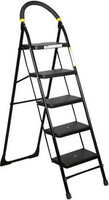 Asian Paints TruCare 5 Steps|Black color|5 Year Warranty|Home Ladder|Anti-Skid, Foldable Steel Ladder  (With Platform, Hand Rail)