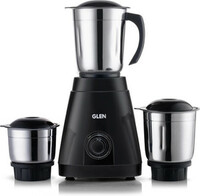 Glen Mixer Grinder 550W with 3 Stainless Steel Liquidiser, Grinder and Chutney Jars 350 W Mixer Grinder (SA4021JAR3 | 3 Jars | Black)