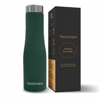 Frenchware Water Bottle (1 Litre, Premium Stainless Steel, Teal) Bottle for Fridge, School, Outdoor, Gym, Home and Office, Scratch-Resistant, Rust Free, Non-Toxic, Easy-to-Clean