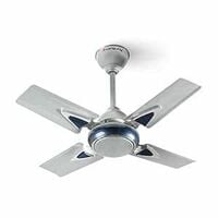 LONGWAY Starlite-1 P1 600 mm/24 inch Ultra High Speed 4 Blade Anti-Dust Decorative 5-Star Rated Ceiling Fan (Silver Blue, Pack of 1)