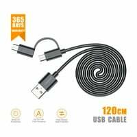 USB Cable 2 in 1 - Type C & Micro USB at Rs 55 [Free Delivery]