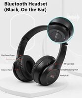 BUFONA P47 Bluetooth Gaming Headphone Wireless Sport Earphone With FM&SD Card Slot Bluetooth Headset (Black, On the Ear)
