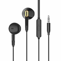 itel IEP14 in Ear Wired Headphones with 14.2Mm Driver, in-Line Microphone, Built-in Music & Call Controls, Fast Charge (10Min = 120Min) Playback, Comfortable Fit (Black)
