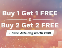 EOY Sale - Buy 1 Get 1 Free & Buy 2 Get 2 Free + Free Jute Bag worth 599