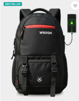 Large 40 L Laptop Backpack ASHPER Unisex with USB Port and Rain Cover