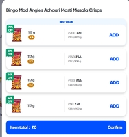 Bingo Mad Angles Achaari Masti Masala Crisps  Instamart