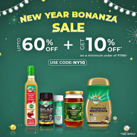 New Year Bonanza Sale: Up to 60% Off + 10% Off on minimum order value of ₹799/-