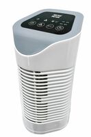 AMERICAN MICRONIC® Imported Air Purifier for Home & Office | HEPA + Activated Carbon Filter + Ionizer | 220 m³/hr CADR | 3 Speed with Sleep Mode & Timer | Up to 150 Sq Ft | AMI-AP1-22Dx (Ivory & Grey)