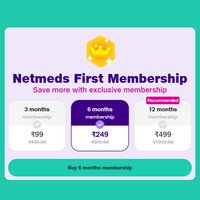 Netmeds First Membership Free Coupon: 6 Months at ₹1