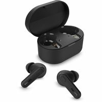 Philips TAT1108BK/00 True Wireless Earbuds, in-Ear v5.3 Earphones with Mic, 15H Play Time, Shank Shape, IPX4, Touch Controls & Charging Case for iPhone/iPad (Black)