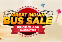 Great Indian Bus Sale - Flat 15% off on bus tickets
