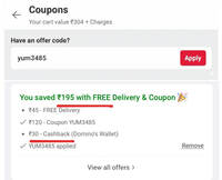 Dominos Trick + Extra Cashback 