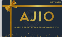Woohoo - Ajio ₹100 Gift Card at 25% Discount