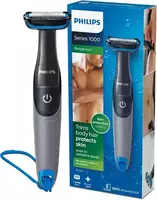 PHILIPS Bg1025/15 Showerproof Battery Powered Body Groomer Shaver For Men, Safe For All Body Areas, Including Private Parts, Black
