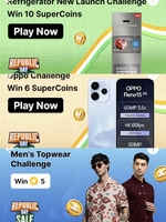 Flipkart-3 supercoins challenges win 21 coins Refrigerator challenge/oppo challenge/mens topwear challenge