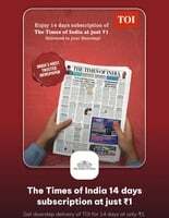 Times of india print newspaper 14 days subscription to your doorstep delivery  at ₹1 for DELHI NCR only !! Code available on timesprime  for New user of TOI