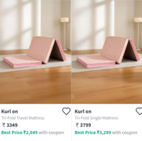 kurl On mattress starting from Rs.3349