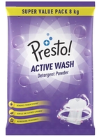 Presto! Active Wash Detergent Powder | 8 Kg
