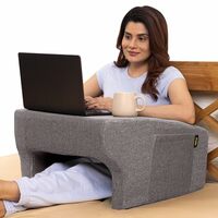 Frido Foam Lap Desk Pillow,Portable Computer Table & Laptop Lap Desk,Grey Colour