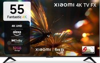 XIAOMI FX Series 138.68 cm (55 inch) Ultra HD (4K) LED Smart Fire TV with Alexa built-in | HDR 10 | 32 GB Storage | 30W Dolby Audio | Premium Metal Bezel-less Design | Film-maker Mode | 120 Hz Game Booster | Mi TV (L55