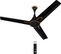 KUHL Prima A1 BLDC,29W,Low Noise,Energy-Saving with Remote 1200 mm Ceiling Fan (5 Star | Black | Pack of 1)