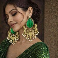 RAjwadi Copper Drops & Danglers, Huggie Earring 