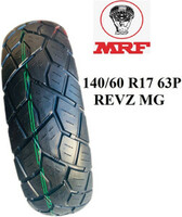 MRF 140/60 R17 63P Revz MG Rear Tubeless tyre ( NEW MODEL ) 140/60 R17 Rear Two Wheeler Tyre 