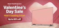 Smart TV's & Projectors Valentine's Day Sale Heart-Stealing Price Up To 65% off + Bank Offers 