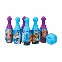 Amazon Brand- Jam and Honey Frozen Bowling Set for Kids|Indoor and Outdoor Game| with 6 Bowling Pins and a Ball|Fun Game| for The Kids 3 Years+