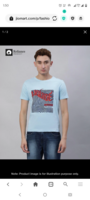 Men Typographic Print Slim Fit Crew-Neck T-Shirt
