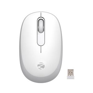 ZEBRONICS Groot Wireless Mouse, Dual Mode (2.4GHz + BT), Upto 1600 DPI, Silent Operation, 3 Buttons, Comfortable & Ergonomic, for Mac | Laptop | Computer, with 2 Years Warranty (White+Grey)