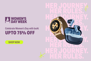 boAt Women’s Day Week Sale – Up to 75% Off on Earbuds, Headphones & Audio Products