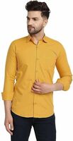 Men Regular Fit solid casual shirt yellow - ₹53 only