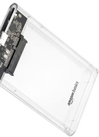 Amazon Basics 2.5" SATA SSD Enclosure Case, USB 3.0 to SATA Tool-Free External Hard Disk Case with Fast Transfer Speed Up to 5 Gbps & Up to 6TB Storage Capacity Compatible with 2.5 SSD/HDD