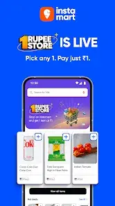 Instamart - Get flat ₹10 off on MOV of ₹99 using BHIM payments app